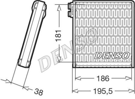 Испаритель, кондиционер DENSO DEV09103