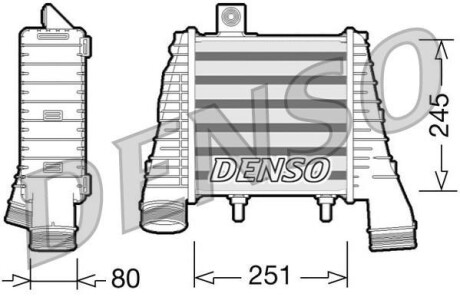 Інтеркулер DENSO DIT02008