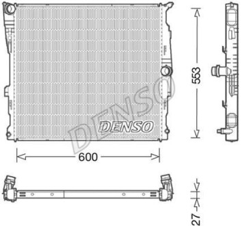 Радіатор двигуна DENSO DRM05008