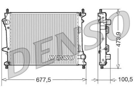 Радіатор DENSO DRM09037 (фото 1)