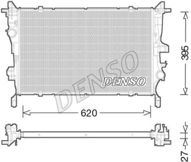 Радіатор двигуна, головний DENSO DRM09045 (фото 1)