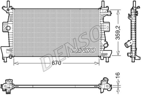 Радіатор основний DENSO DRM10114