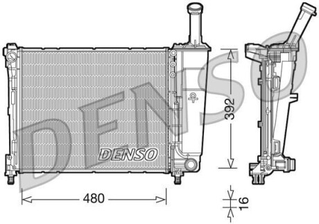 Радіатор DENSO DRM13016