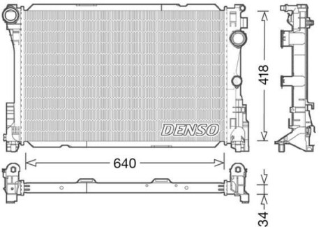 CH£ODNICA SILNIKA MERCEDES DENSO DRM17049