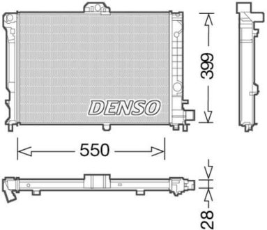 Радіатор основний DENSO DRM25010 (фото 1)