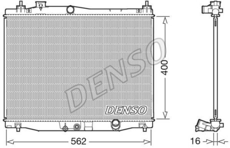 Chodnica HONDA JAZZ 15- DENSO DRM40047