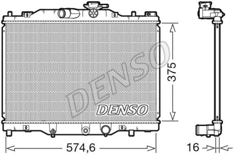 CH£ODNICA SILNIKA MAZDA DENSO DRM44043 (фото 1)