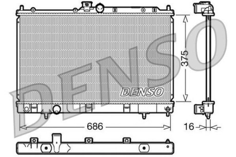 Датчик абс, передний DENSO DRM45025