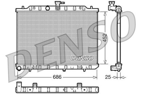 Датчик абс, передний DENSO DRM46007