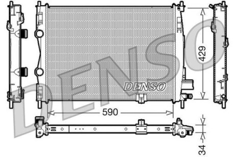 Датчик абс, передний DENSO DRM46018