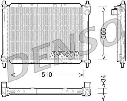 Датчик абс, передний DENSO DRM46037