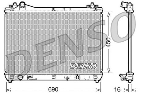 Датчик абс, передний DENSO DRM47017