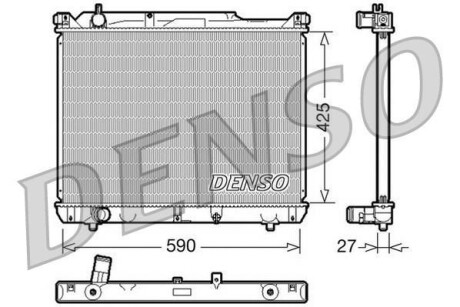 Радіатор DENSO DRM47019 (фото 1)