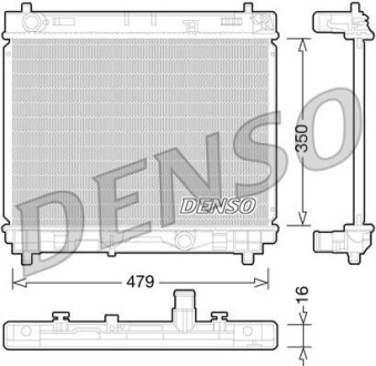 Радіатор, охолодження двигуна DENSO DRM50059