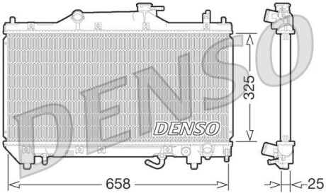 Датчик абс, передний DENSO DRM50067