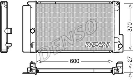 Радиатор, охлаждение двигателя DENSO DRM50087