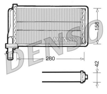 Радіатор пічки DENSO DRR01001