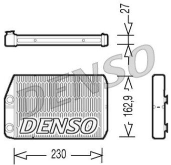 Радіатор пічки DENSO DRR09034