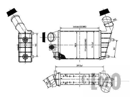 CHLODNICA INTERCOOLER ABAKUS DEPO 0020180001