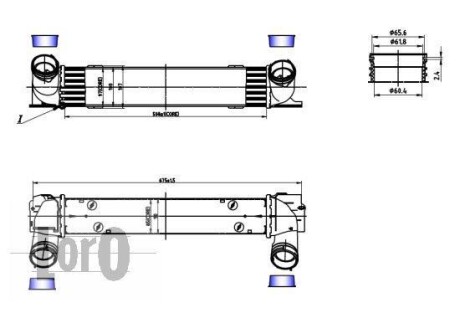 INTERCOOLER ABAKUS DEPO 0040180004 (фото 1)