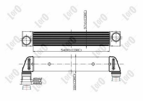 INTERCOOLER ABAKUS DEPO 0040180008 (фото 1)