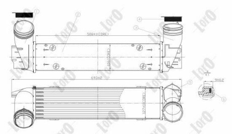 INTERCOOLER ABAKUS DEPO 0040180010