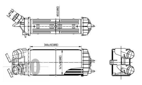 INTERCOOLER ABAKUS DEPO 0090180007