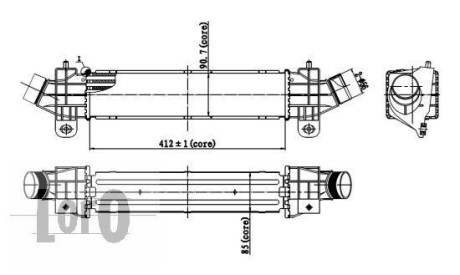 CHLODNICA INTERCOOLER FORD MONDEO 00- ABAKUS DEPO 0170180002 (фото 1)