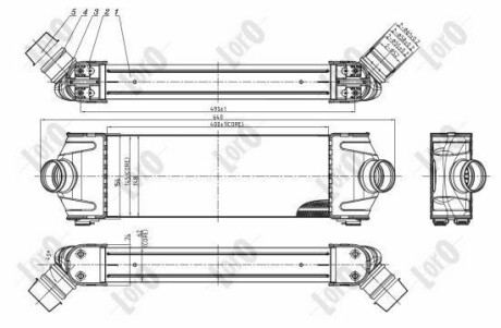 INTERCOOLER ABAKUS DEPO 0170180013