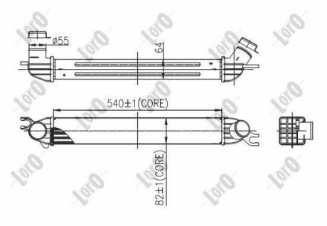 INTERCOOLER ABAKUS DEPO 0320180001