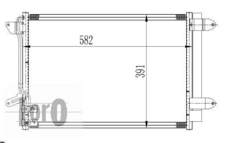 Радiатор кондицiонера з осушувачем VW Jetta 1.2-2.5 10- DEPO 0530160001