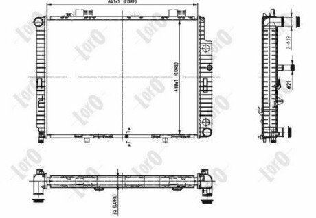 Радіатор охолодження E-CLASS W 210/E 270 CD 95- DEPO 054-017-0063-B