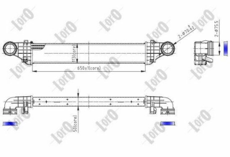 INTERCOOLER ABAKUS DEPO 0540180011 (фото 1)