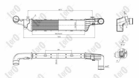 INTERCOOLER ABAKUS DEPO 0540180013 (фото 1)