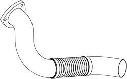 Труба выхлопного газа Dinex 48293
