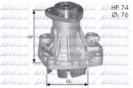 Помпа CHRYSLER/JEEP/ROVER/VAUXHALL Grand Voyager/Cherokee/825/Frontera "2,5-3,1 "90-02 DOLZ A341ST