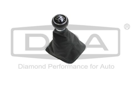 Gearstick knob with black boot for gearstick lever DPA 77111635102 (фото 1)