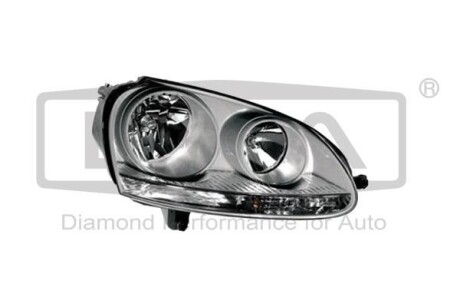 Headlight with motor and bulb. white frame. right: DPA 89410239102