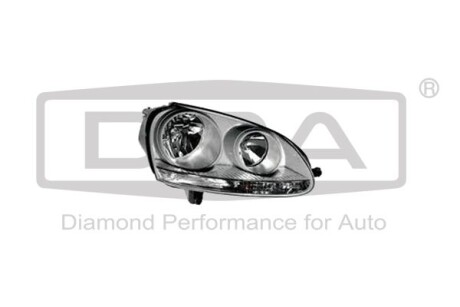 Headlight with motor and bulb. white frame. lright DPA 89410298002