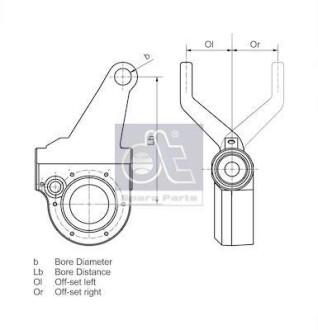 Система тяг и рычагов DT 118634