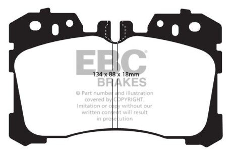 Автозапчасть EBC DP41811R