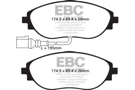 BRAKES EBC DP42127R (фото 1)