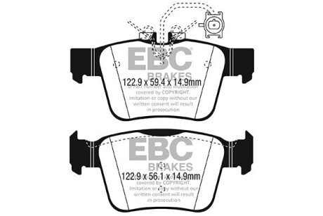 Автозапчасть EBC DP42315R