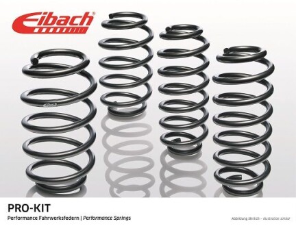 Lowering springs, Pro-Kit, 4pcs, (30mm / 30mm) (1115kg / 1255kg) fits: BMW 3 (G20, G80, G28), 4 (G22, G82), 4 GRAN COUPE (G26) 3.0D/3.0DH/3.0H 07.19- EIBACH E10200450322