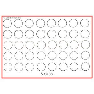 Кільця поршневі стандарт 4,7L Enginetech S93138