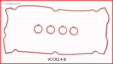 Прокладка кришки клапанної, включаючи кільця Enginetech VCCR24B