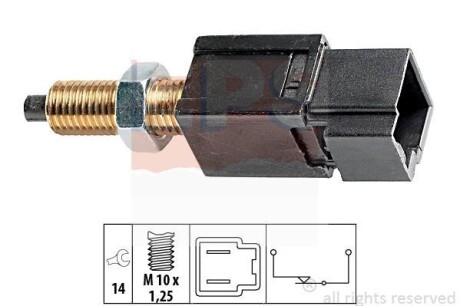 Выключатель фонаря сигнала торможения EPS 1.810.052 (фото 1)