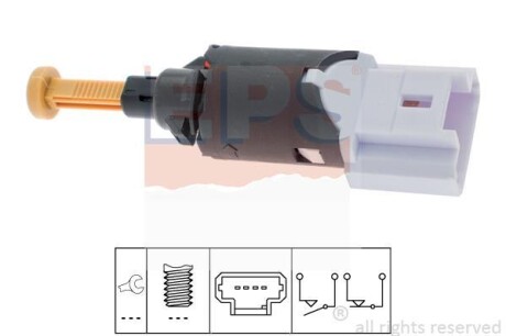 Выключатель фонаря сигнала торможения EPS 1.810.197 (фото 1)