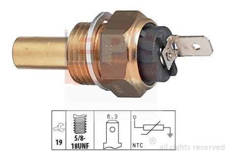 Температурный датчик охлаждающей жидкости EPS 1.830.047