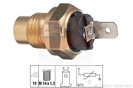Датчик, температура масла EPS 1.830.096